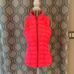 Athleta Hot Pink Down Puffer Vest